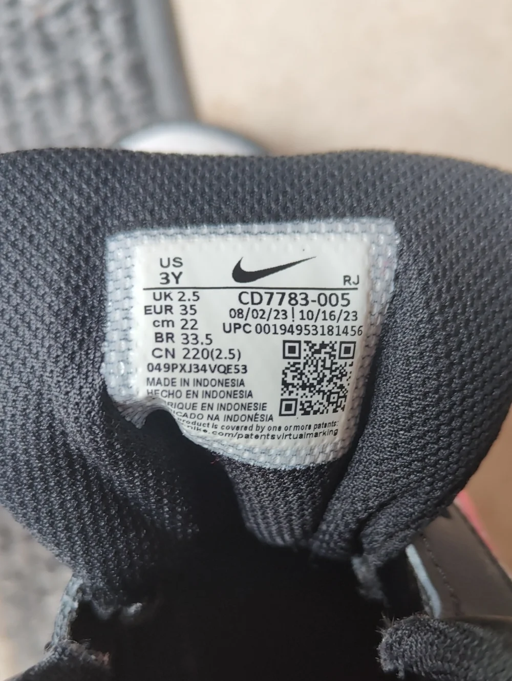 Nike Black, White & Pink Mid-Top Sneakers